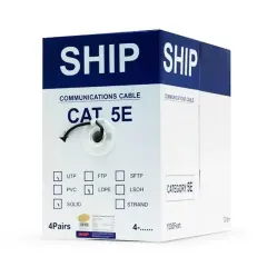 Кабель UTP Cat 5e 305м 4x2x1/0.51мм SHIP влагостойкий для улиц (D106)