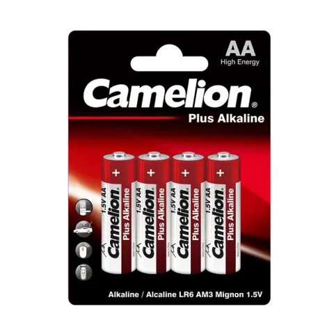 Батарейка CAMELION LR6 BP4 Plus Alkaline  AA 1.5V 4шт блистере img.0-m