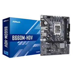 Intel 1700 B660 ASRock 2DDR4 (B660M-HDV) (B660M-HDV Gen 12 13)
