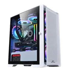 Корпус Wintek Andromeda D531-W TG 3Fan RGB пульт белый
