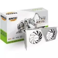 16GB RTX4060Ti GDDR6 128-Bit Inno3D X2 OC WHITE (N406T2-16D6X-178055W)