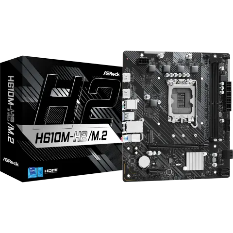 Intel 1700 H610 ASRock 2DDR4 (H610M-H2/M.2) img.1