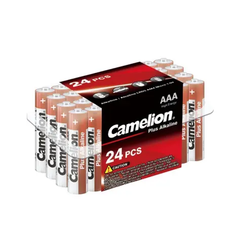 Батарейка CAMELION Plus Alkaline, AAA, 1.5V, 1150 mAh, 24 шт (LR03 PB24) img.0-m