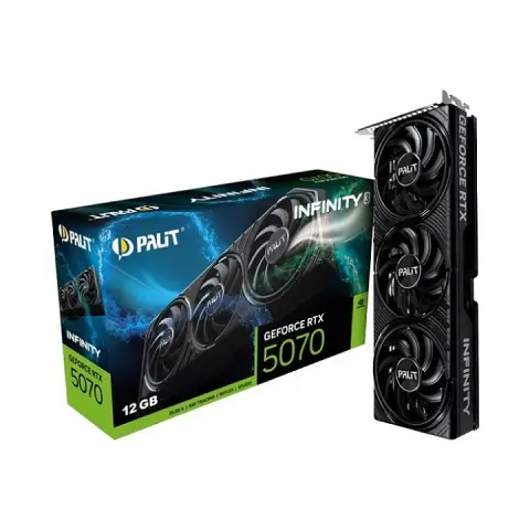 12GB RTX5070 GDDR7 192 Bit PALIT INFINITY 3 3Fan (NE75070019K9 GB2050S) img.0-m