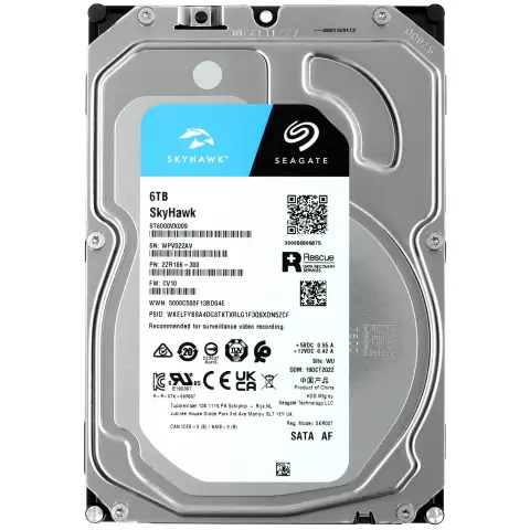 HDD 3.5  6TB Seagate SkyHawk  5400rpm 256MB SATA3 (ST6000VX009)