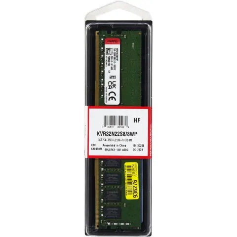 8GB DDR4 DIMM 3200MHz Kingston (KVR32N22S8/8WP) img.0-m