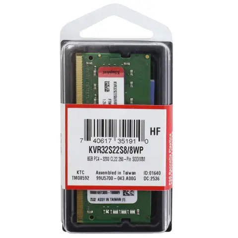 8GB DDR4 SO DIMM 3200MHz Kingston (KVR32S22S8/8WP) img.0-m