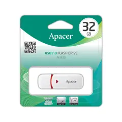 FlashDisk 32GB Apacer AH333 USB 2.0 Белый (AP32GAH333W 1)