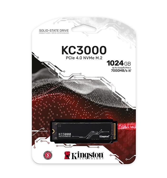 SSD M.2 NVMe 1TB Kingston PCI-E 4.0 (SKC3000S/1024G)