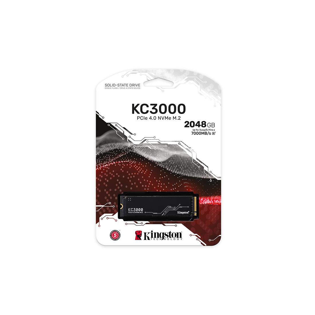 SSD M.2 NVMe Kingston 2Tb PCI-E 4.0 (SKC3000D/2048G)