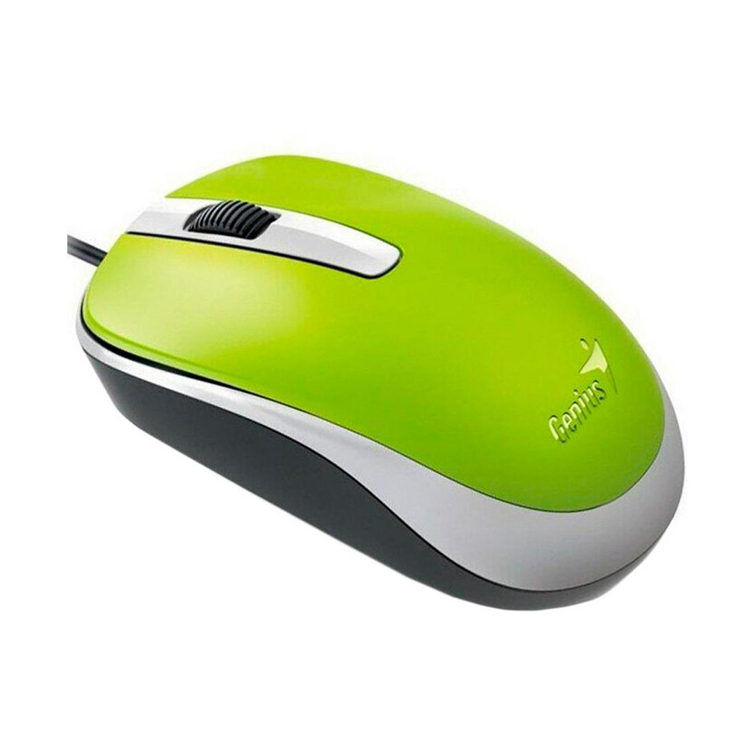 Мышь Genius 1000DPI Зеленая (Genius DX-120 GN)
