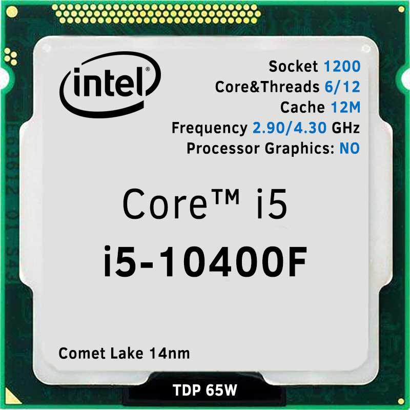 Intel Hex Core i5 10400F Core i5 10th Gen Comet Lake CPU/Processor